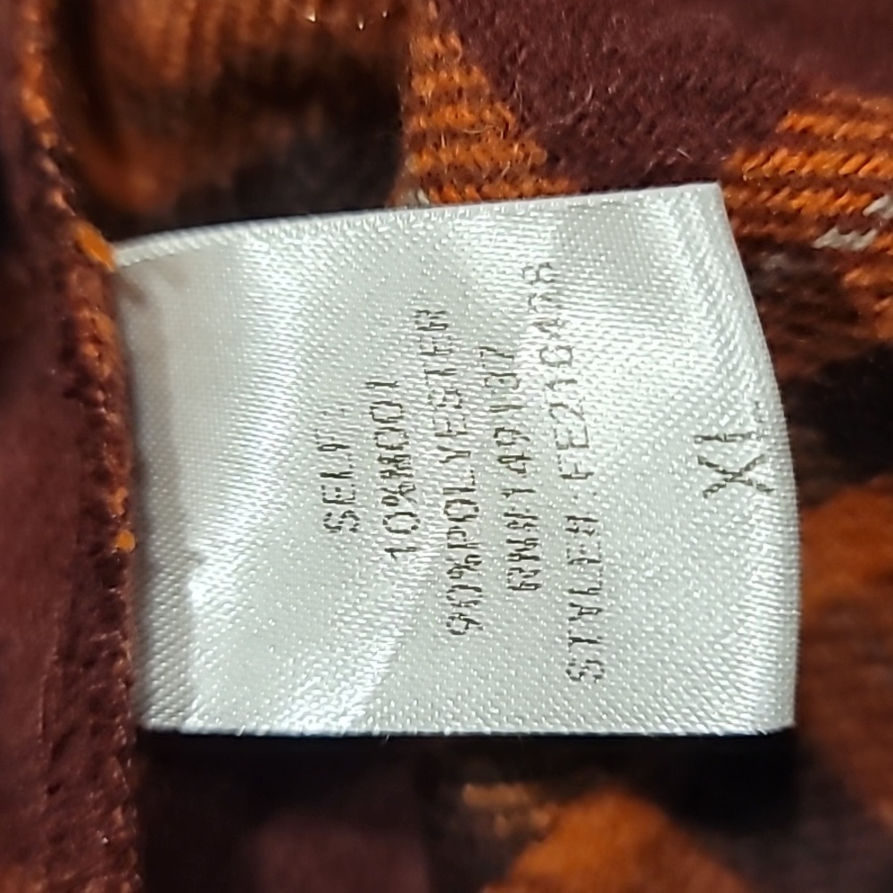 Fashion Nova Outdoor Plaid All In One Shirt Hoodie Top XL - Picture 16 of 17